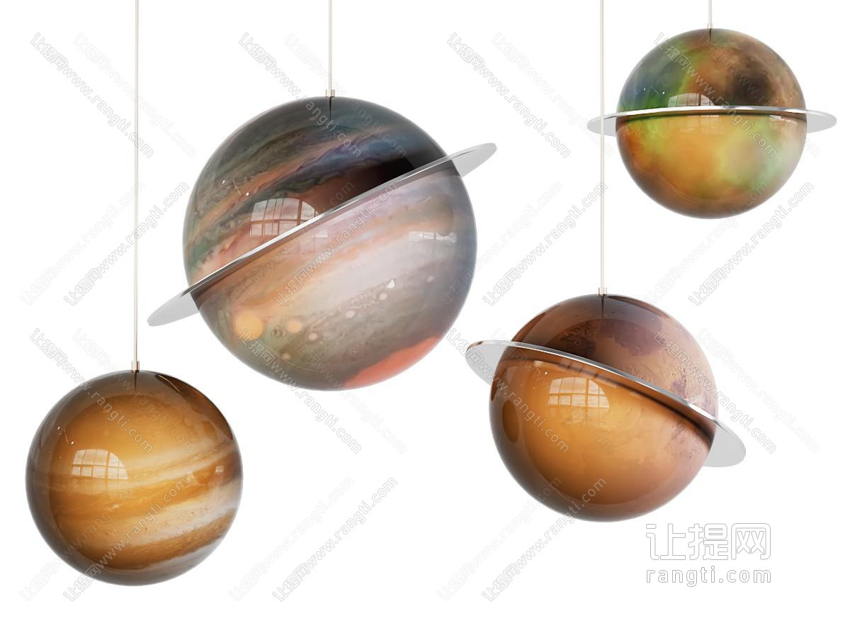 星球吊灯 儿童吊灯