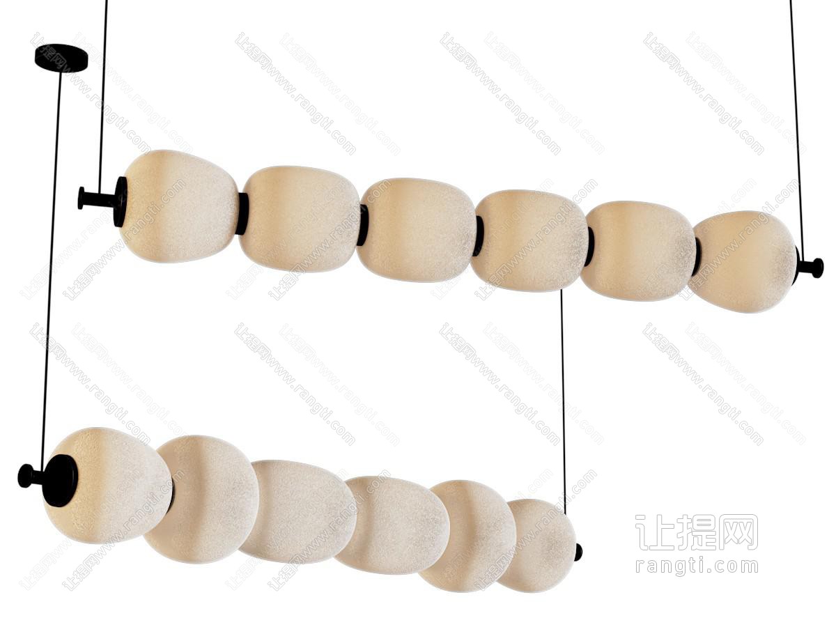 侘寂中古吊灯组合