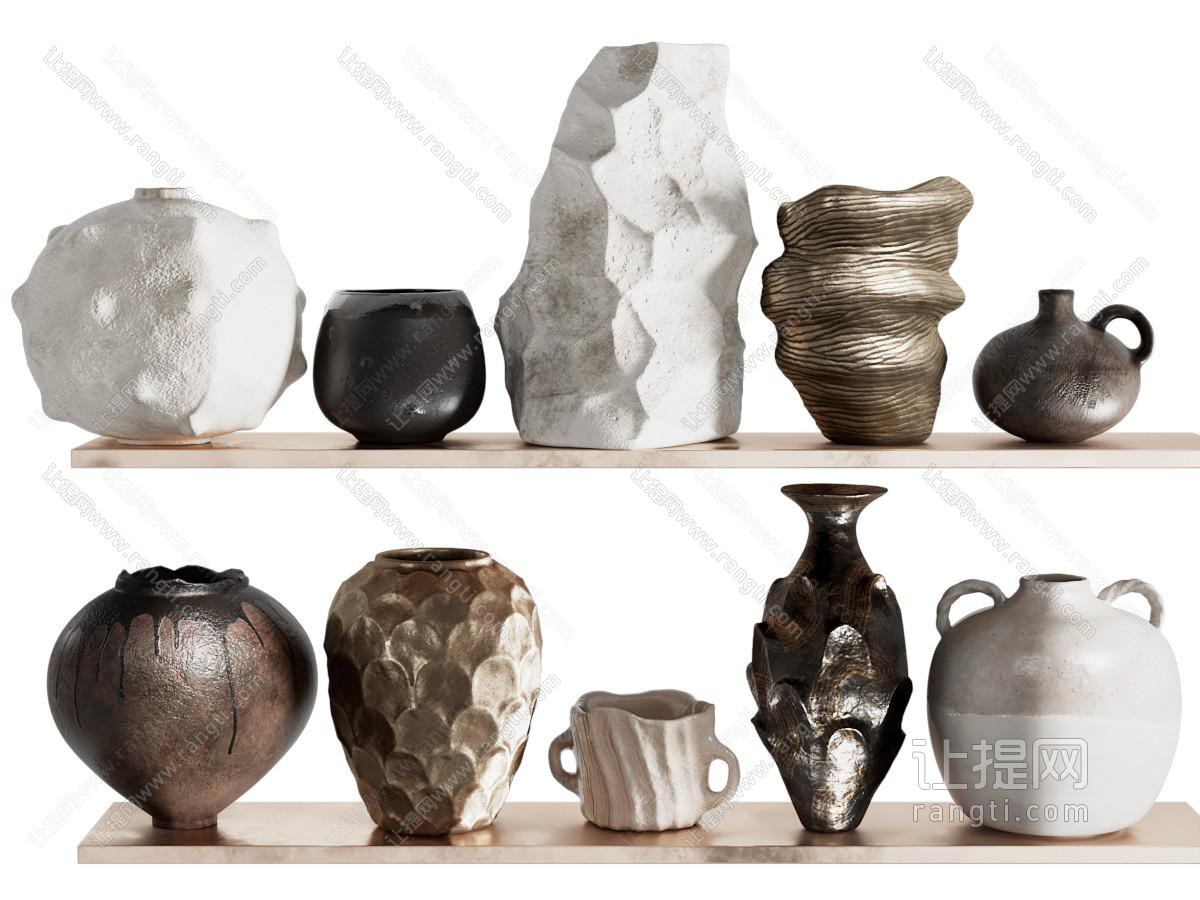 中古侘寂摆件组合