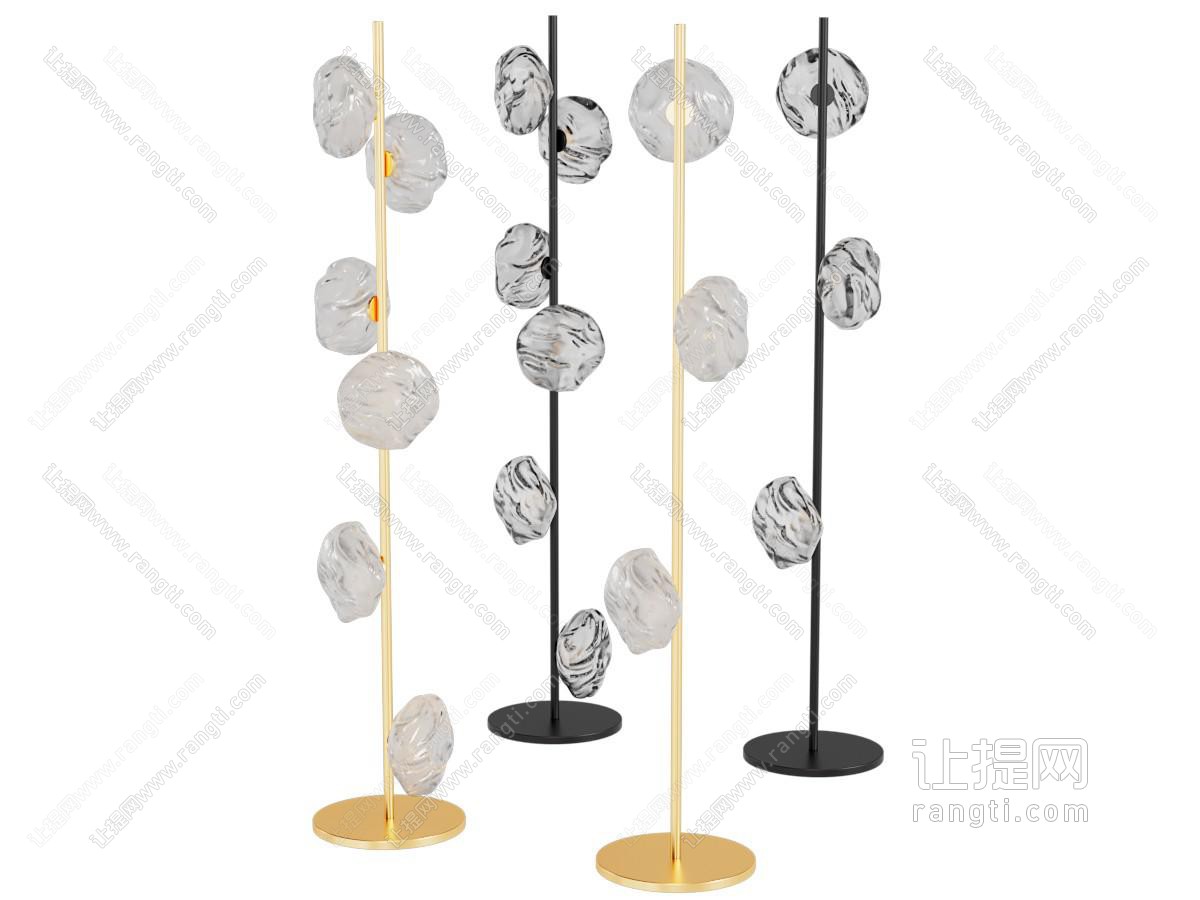 现代新中式艺术落地灯