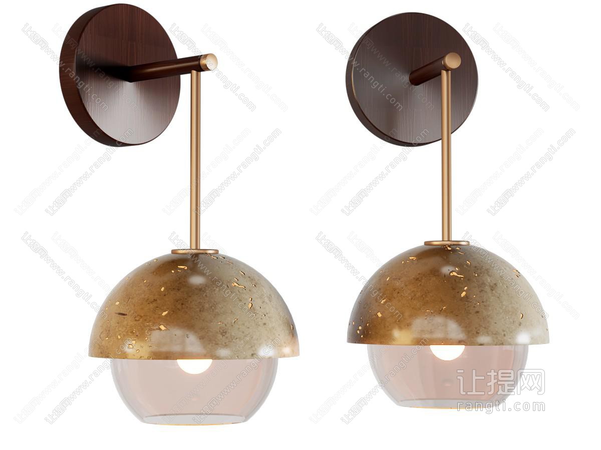 侘寂中古壁灯