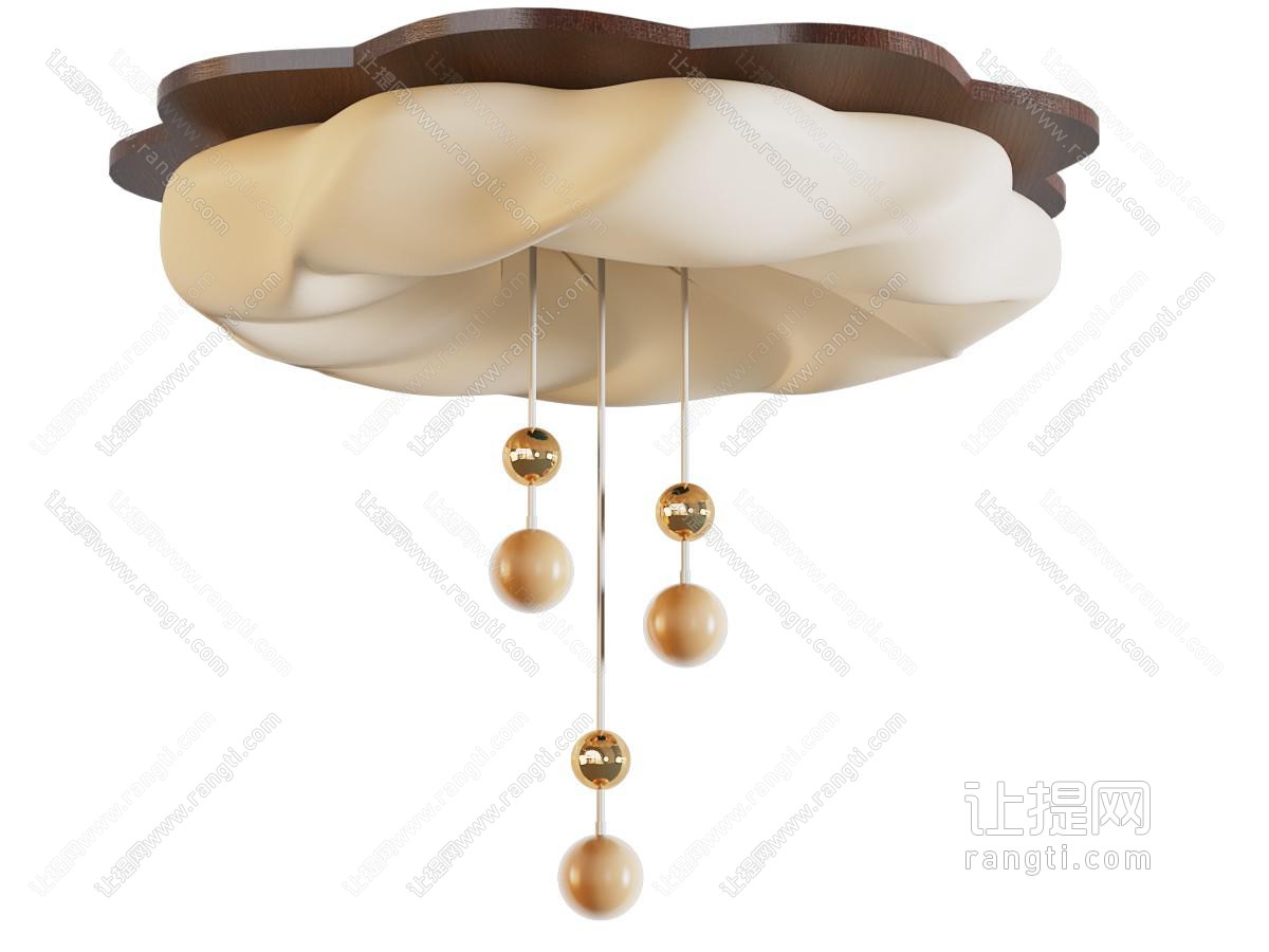 现代中古风吸顶灯