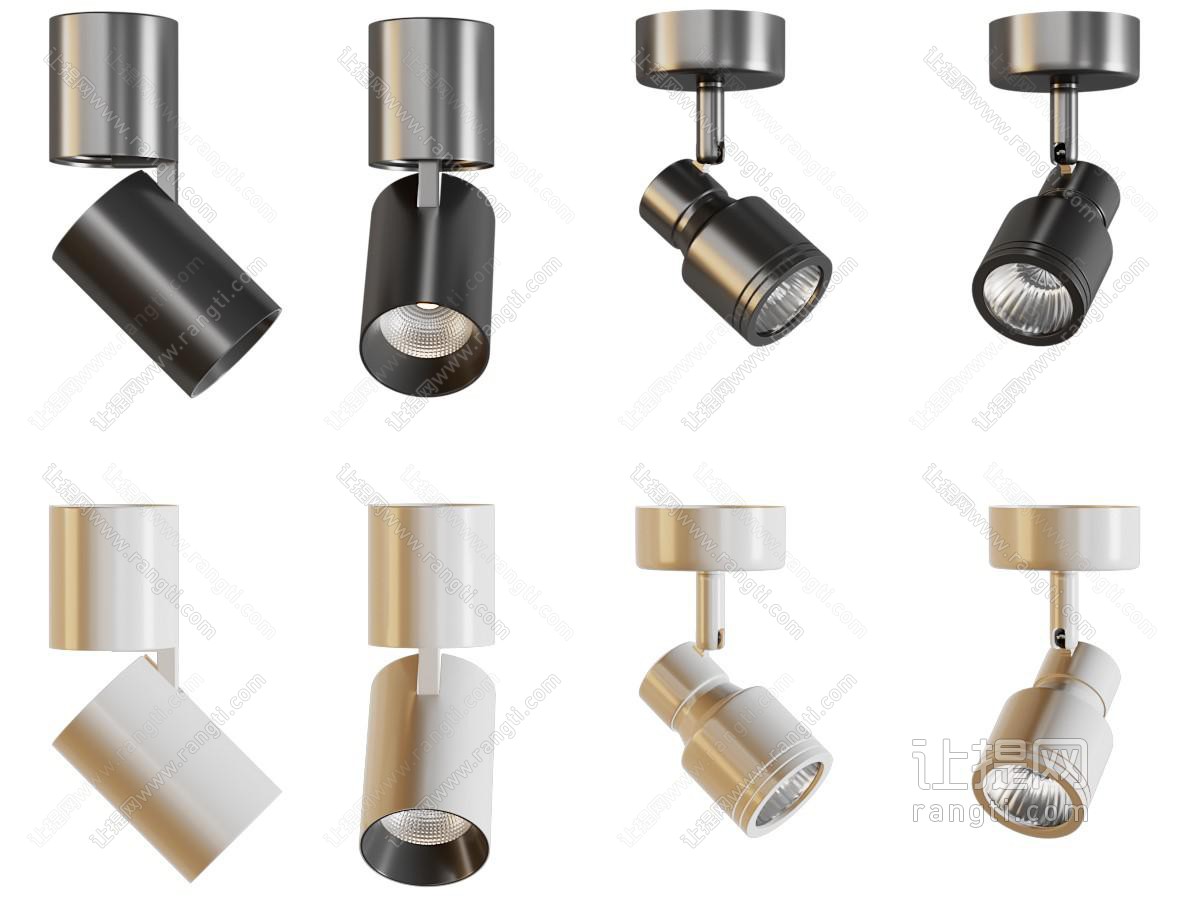 现代筒灯射灯组合