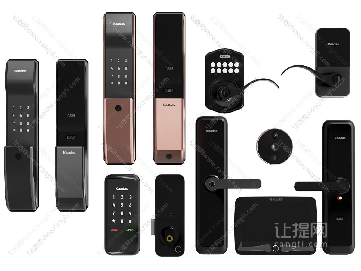 现代智能门锁 门把手