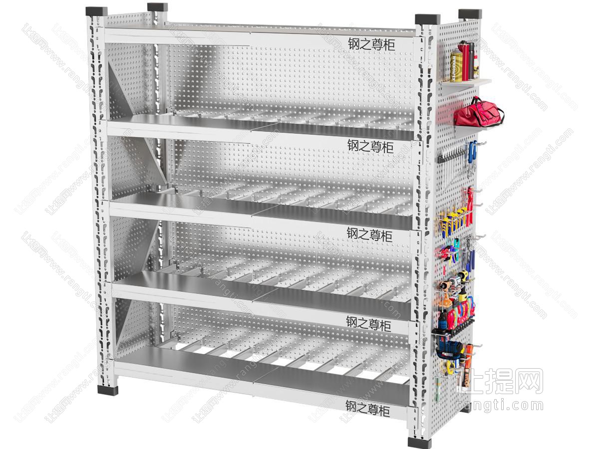 现代不锈钢货架钢制家具五金工具