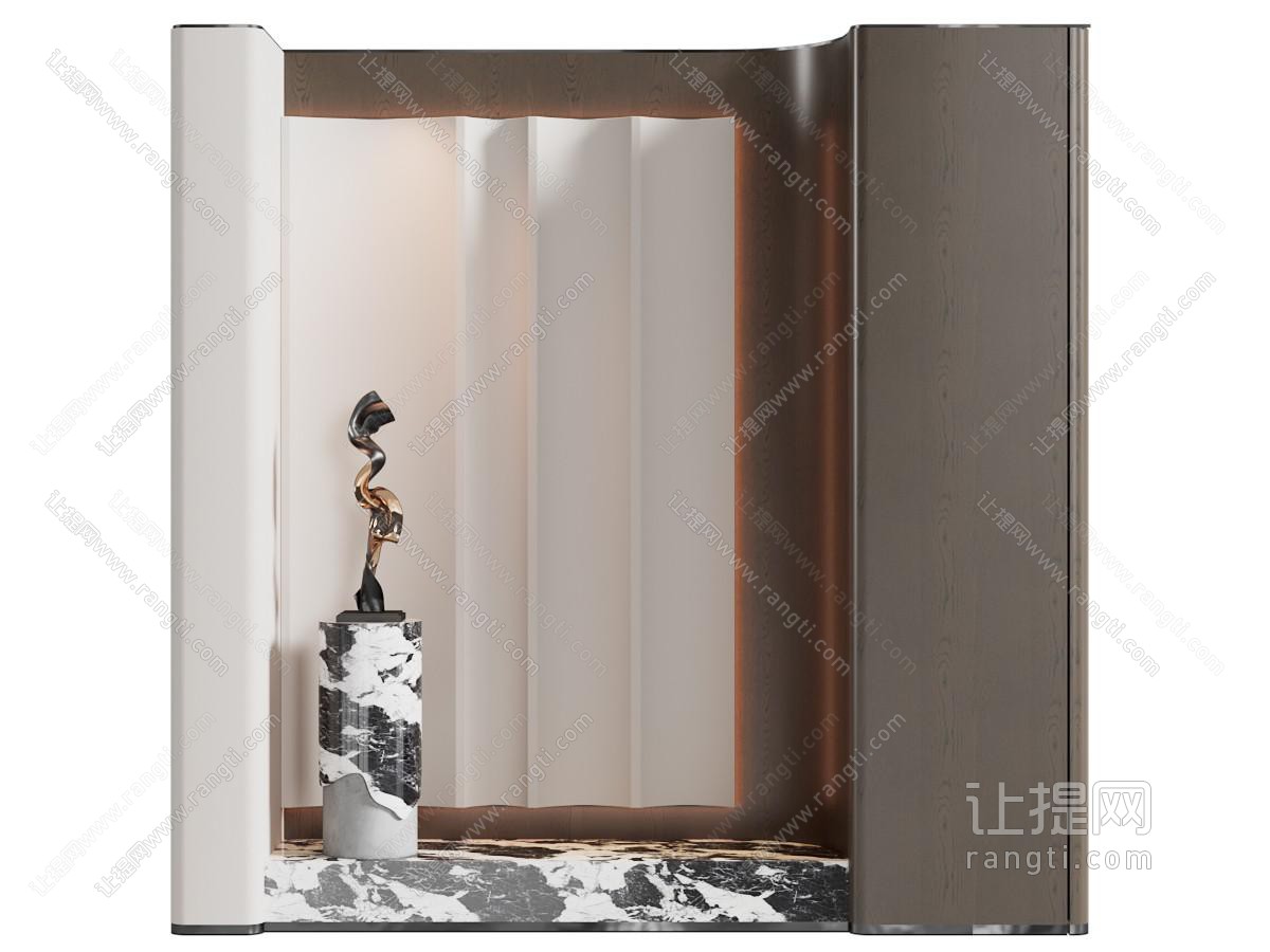 现代玄关隔断柜