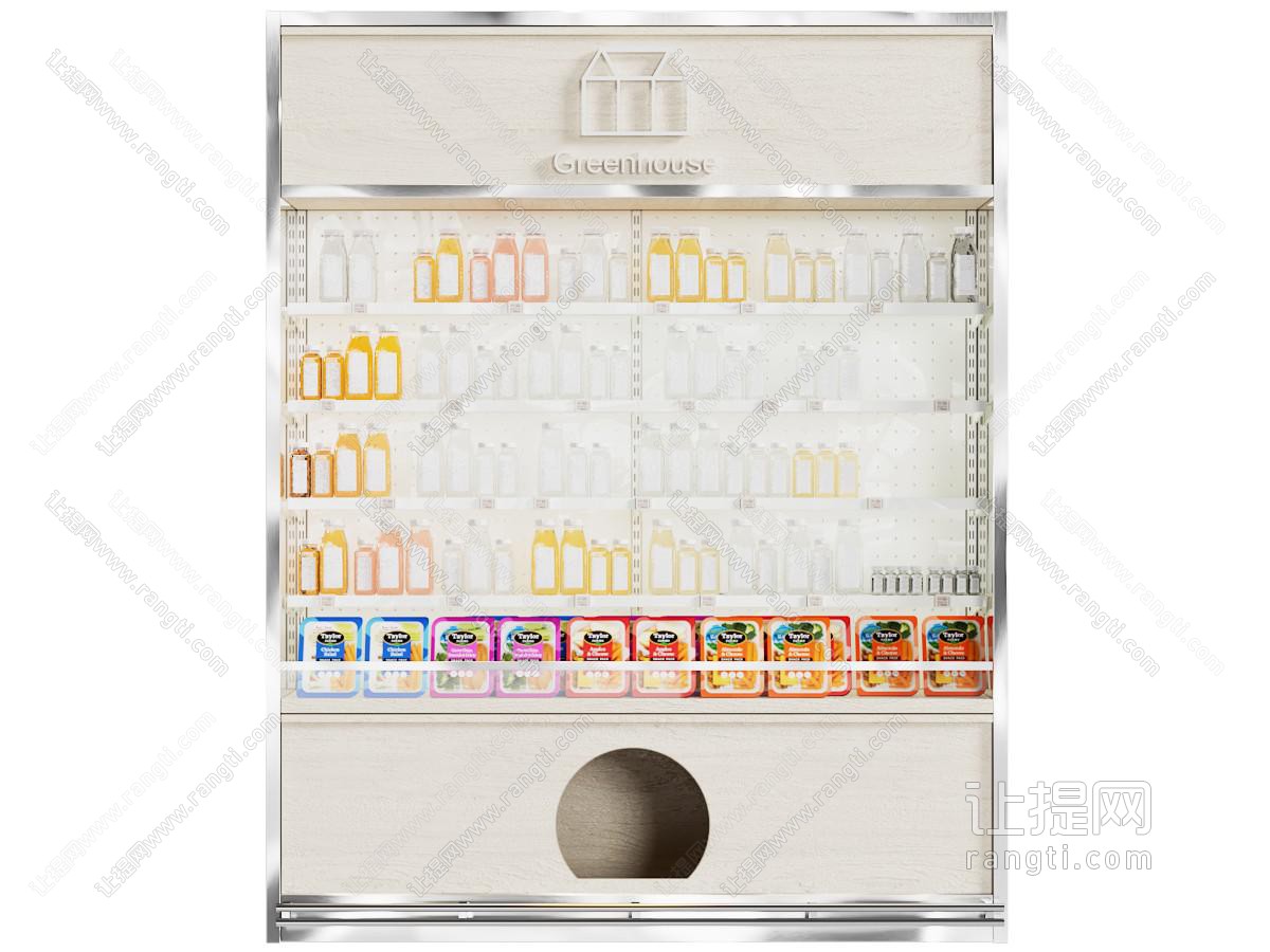 现代自助饮品售货展示柜