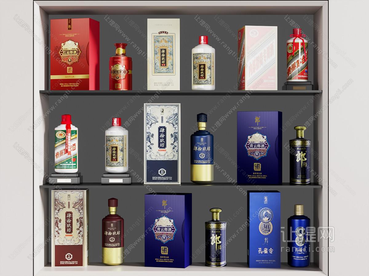 酒水食物 现代酒水 白酒 盒装酒