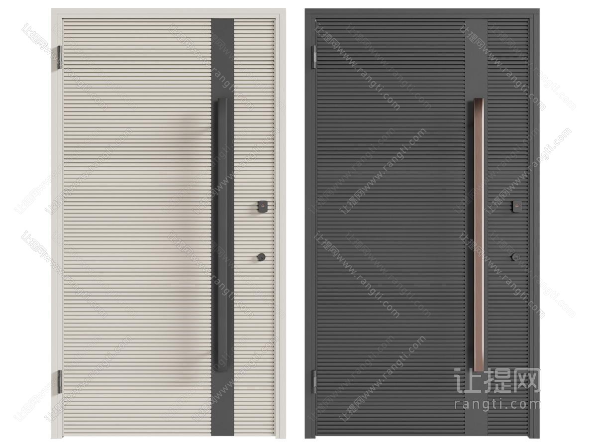 现代单开门 入户门 防盗门