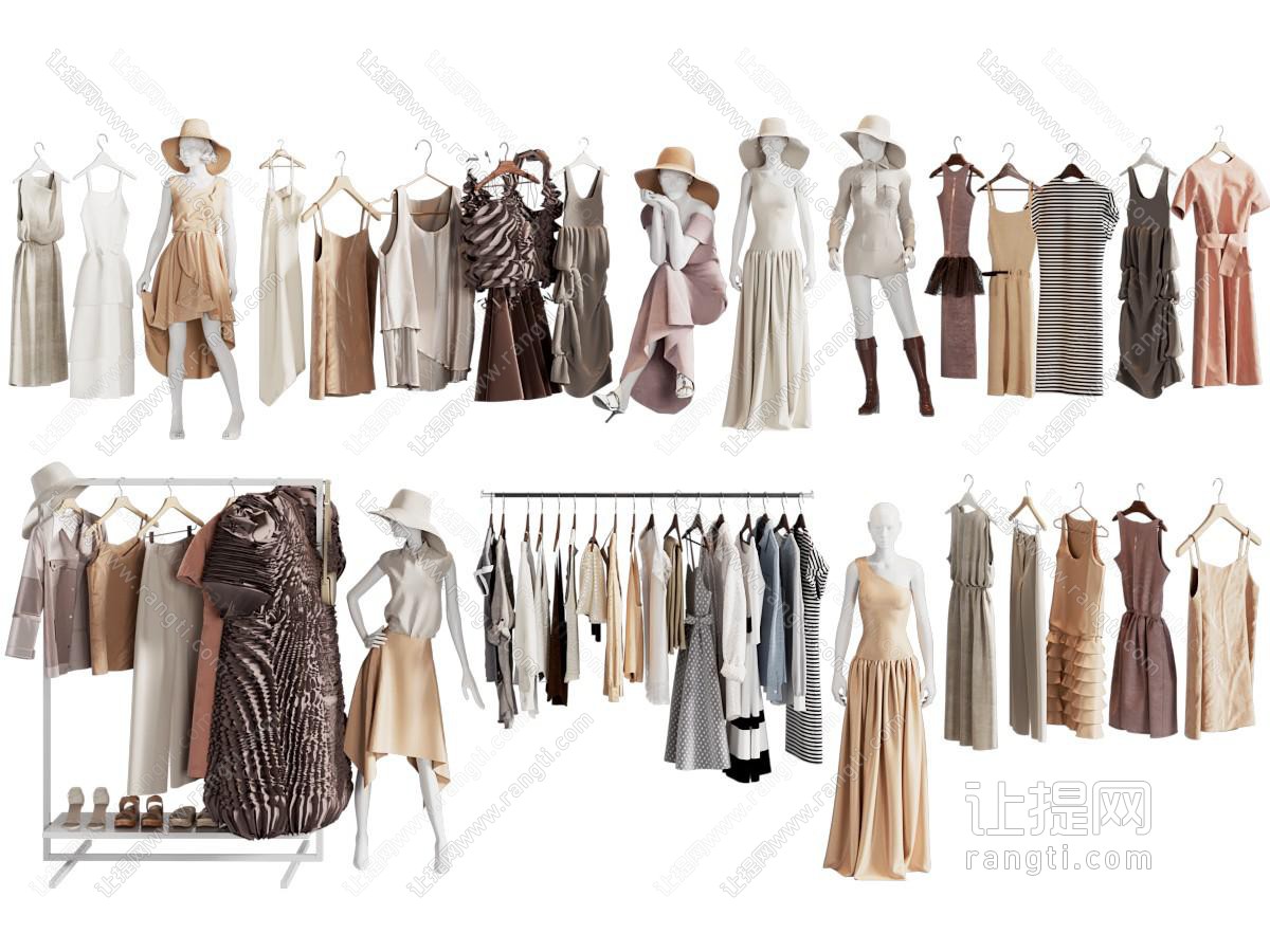 衣服 服装模特 服装店 女装模特