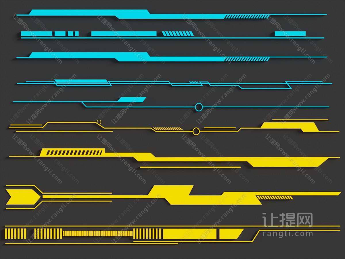 现代科技线条 科技感线条