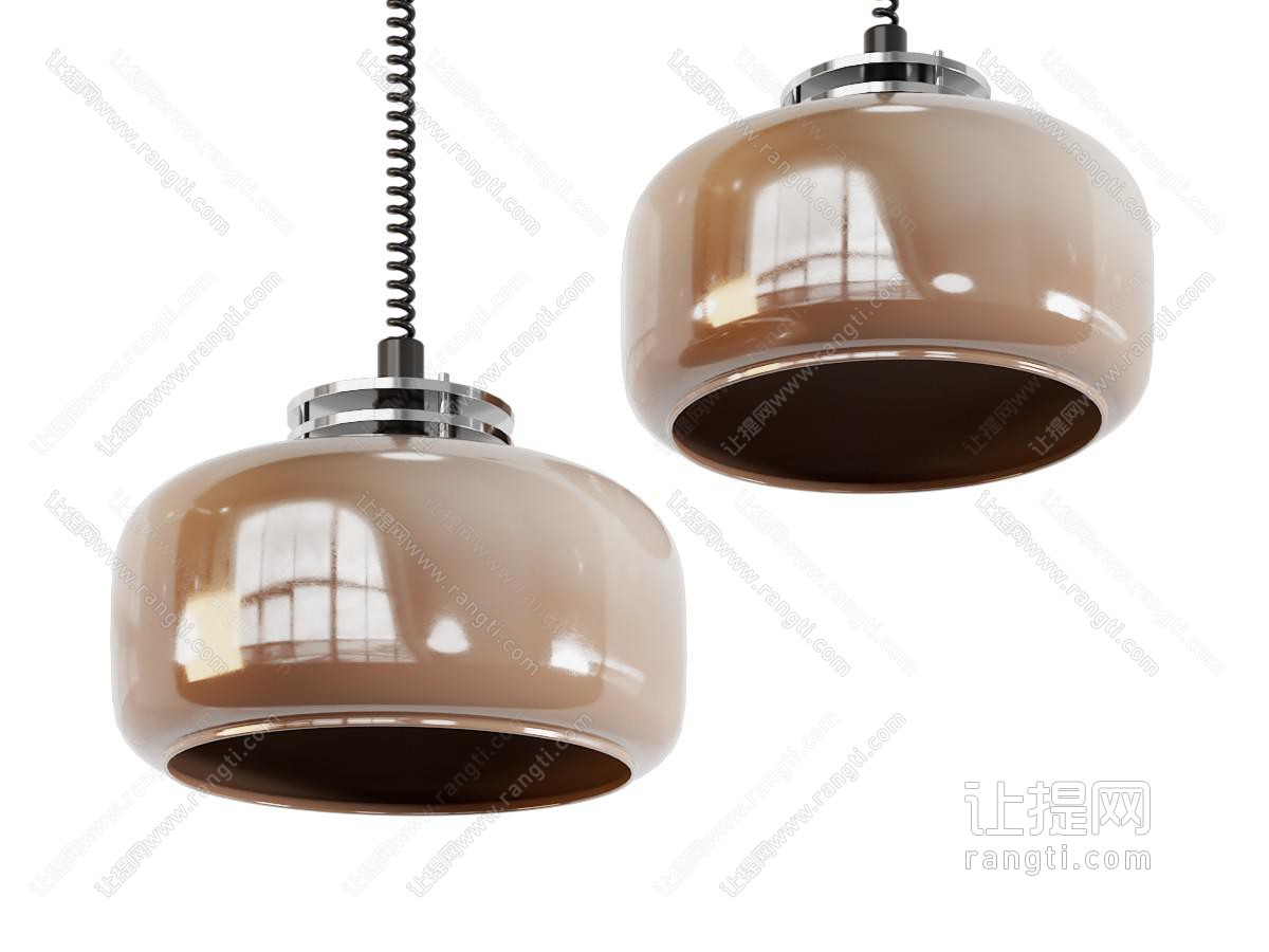 中古风小吊灯 玻璃吊灯