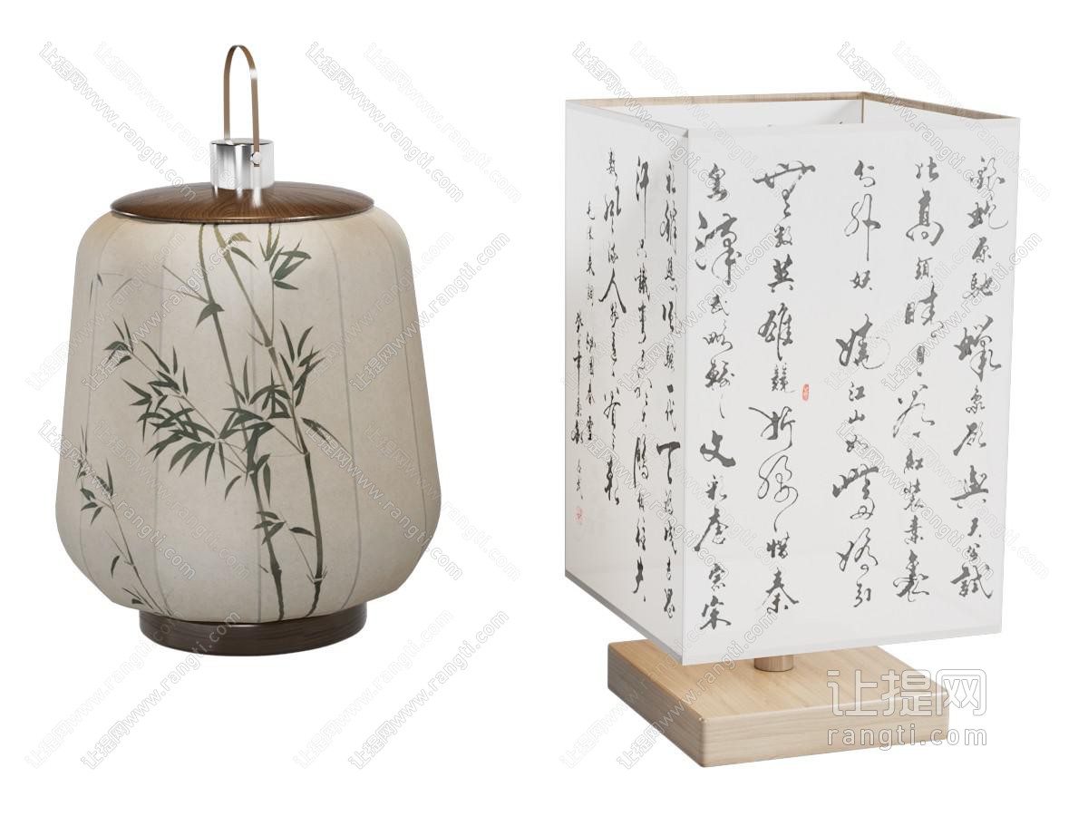 新中式灯笼 台灯