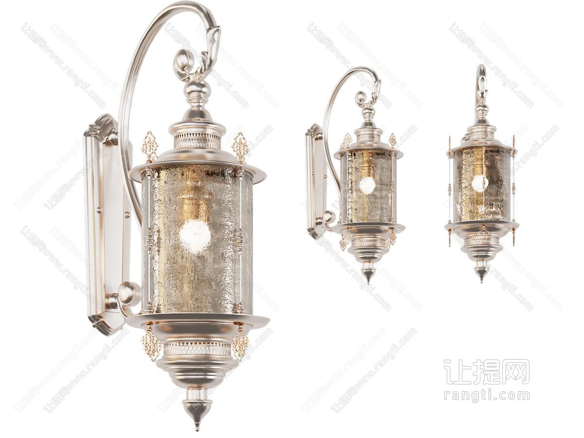 欧式中古壁灯