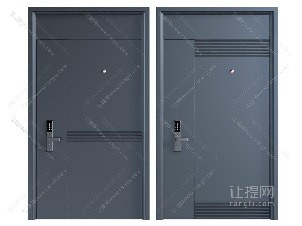 现代单开门