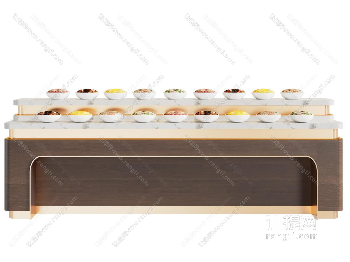 现代工作台 自助餐工作台 调料台