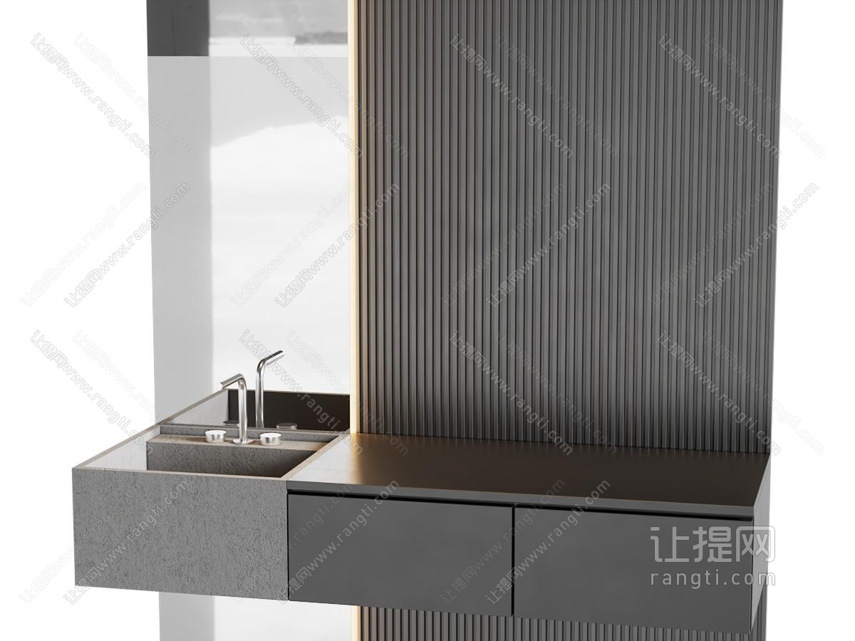 现代洗手台