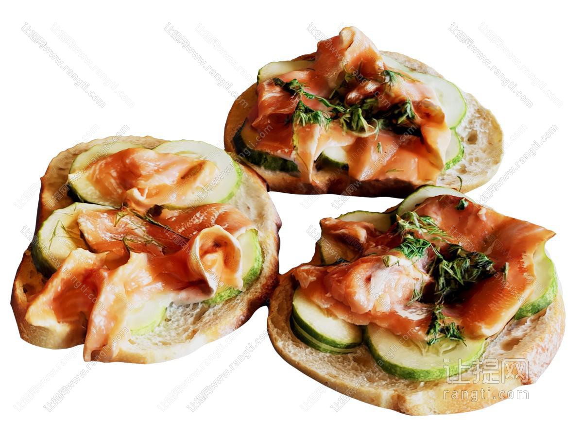 现代夹馅吐司面包 水果食物