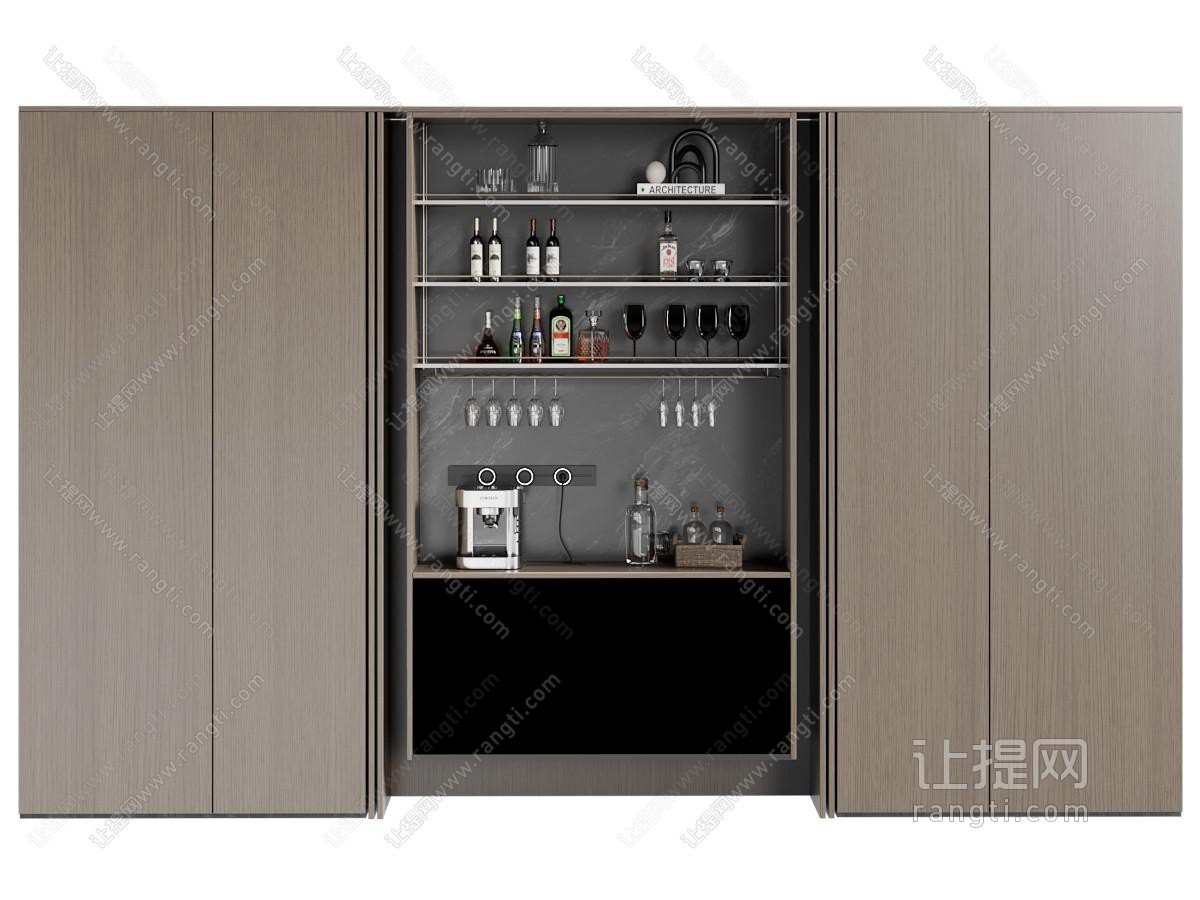 现代意式酒柜