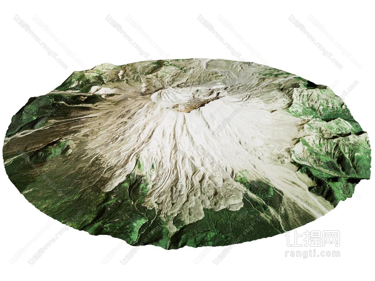 现代活火山山体