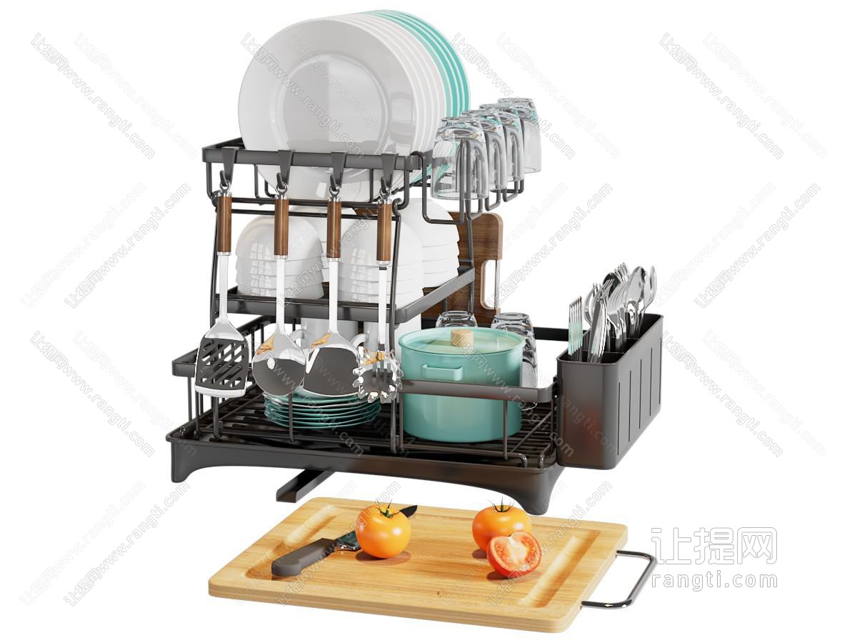 现代碗碟沥水篮 厨具