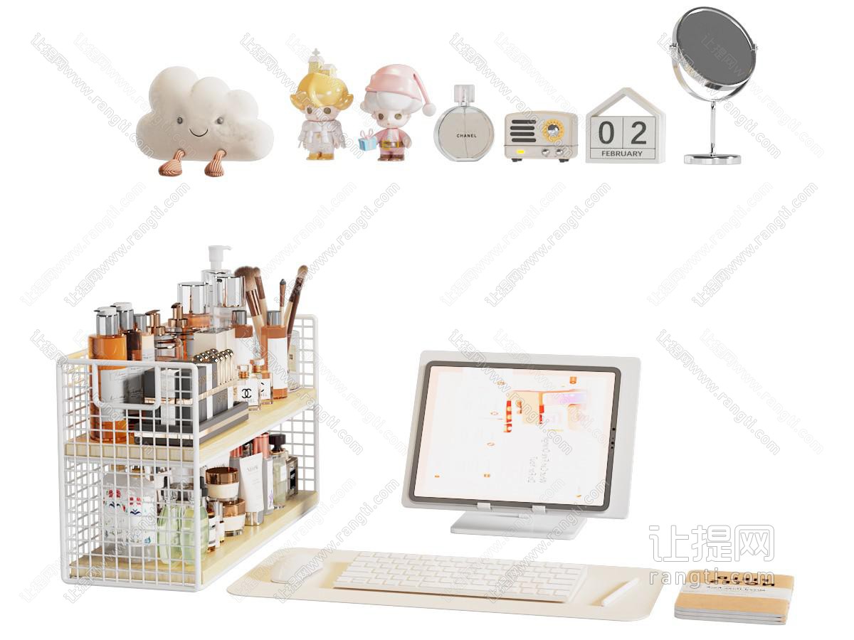 宿舍洗化用品 书桌摆件组合