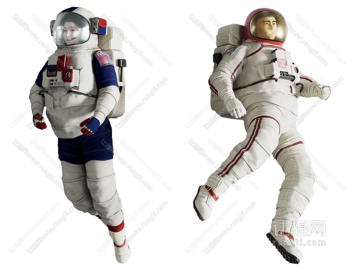 现代宇航员 太空人 男人 女人 人物