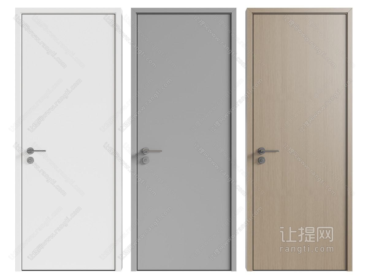 现代单开门
