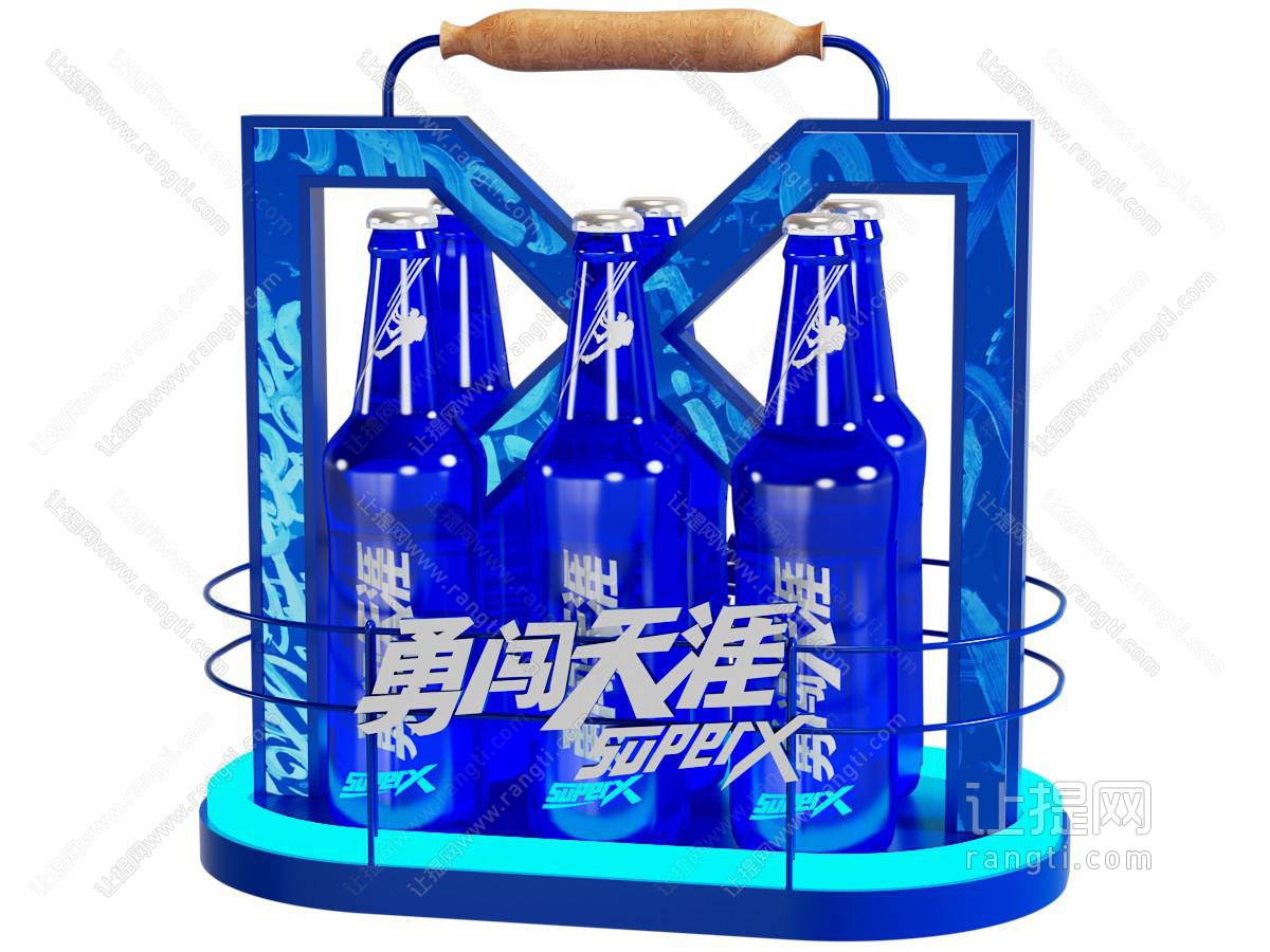 现代雪花啤酒酒篮美陈