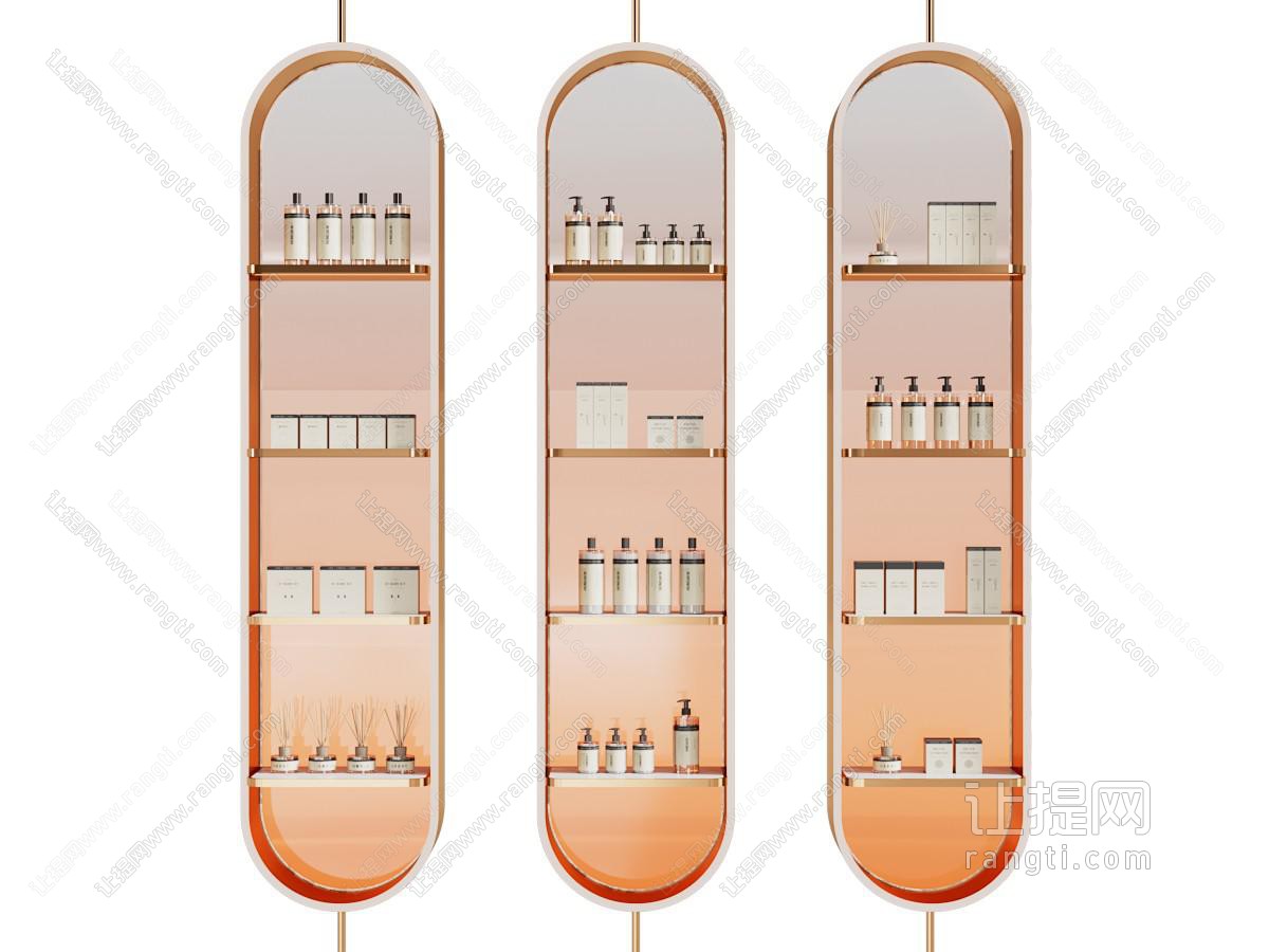 现代化妆品展柜 货架