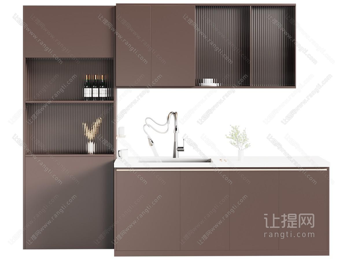 现代电热水器 抽拉水龙头