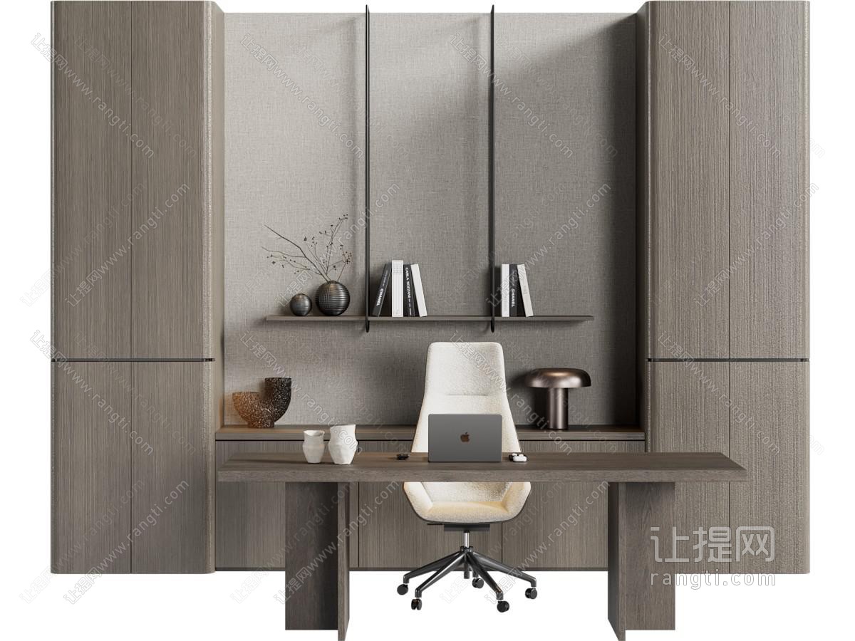 中古原木办公桌椅
