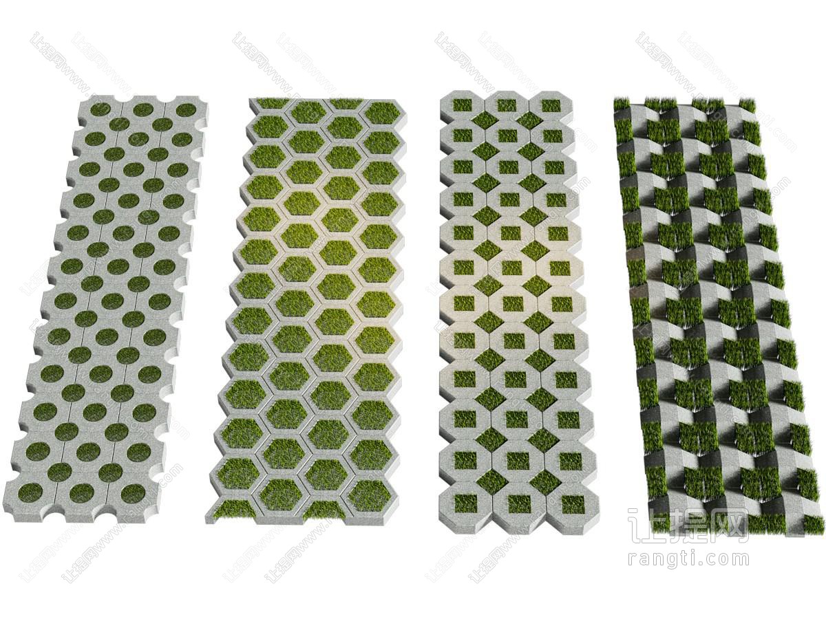 现代植草砖 立体植草砖 停车场草砖 嵌草砖 户外停车场 植草砖停车 透水砖