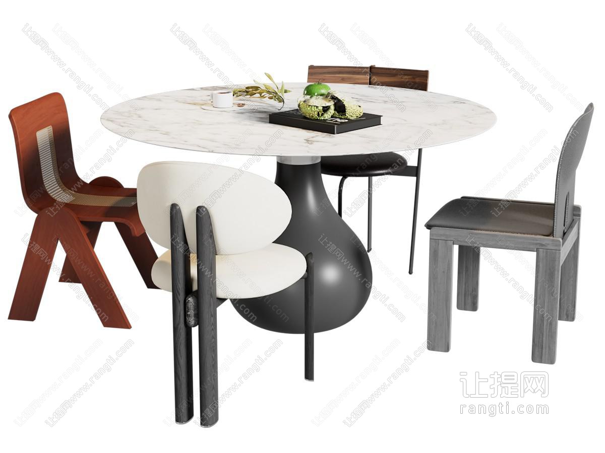 中古风餐桌椅