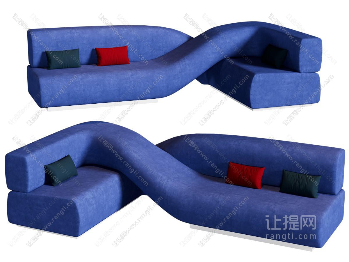 现代意式异形沙发