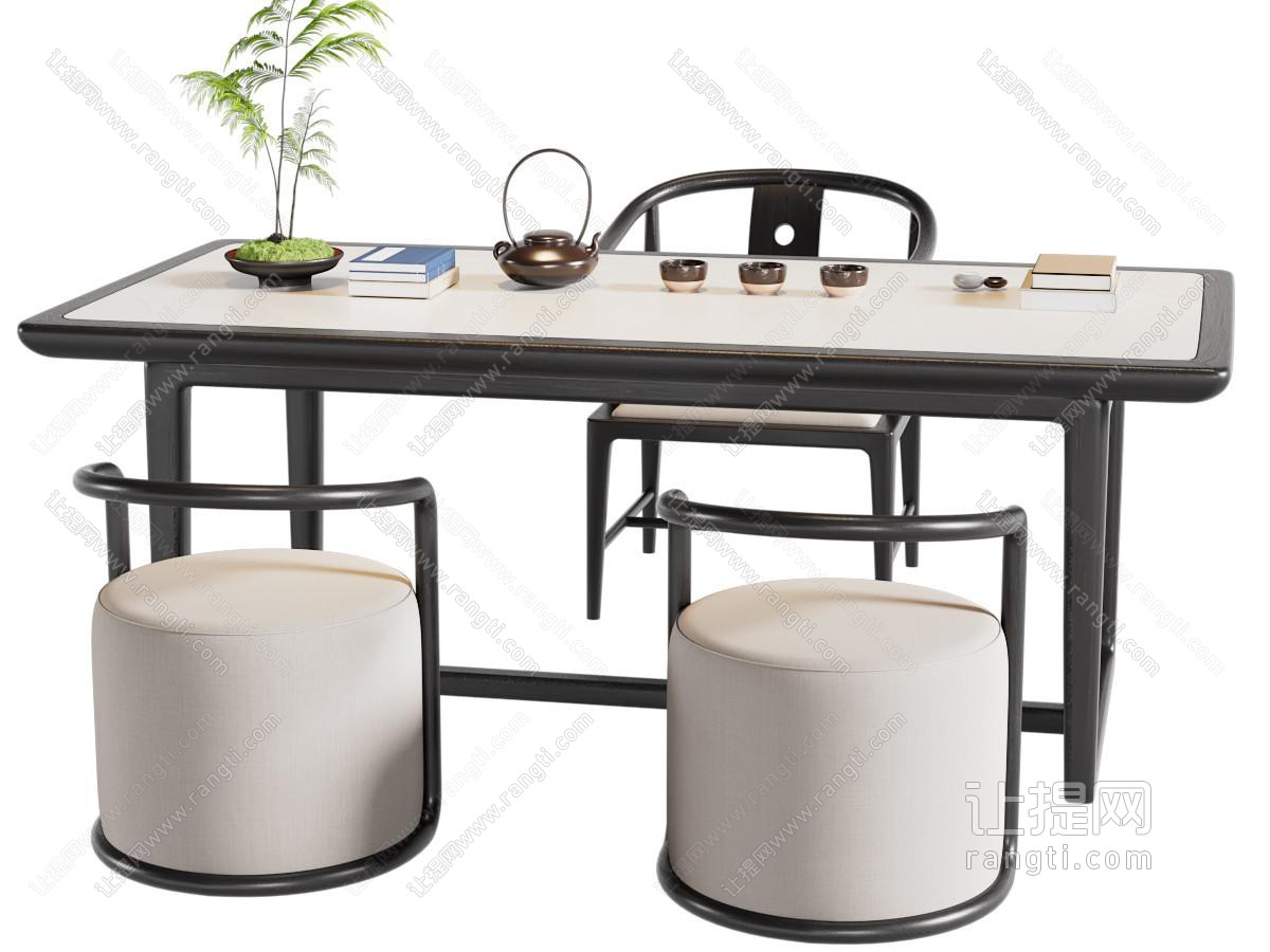 新中式茶桌椅