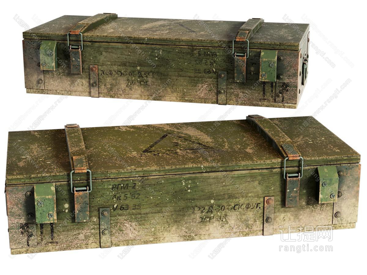现代木箱 军用箱 武器箱 弹药箱 木盒 旧盒子 工具箱