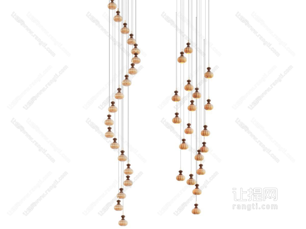 法式楼梯间吊灯