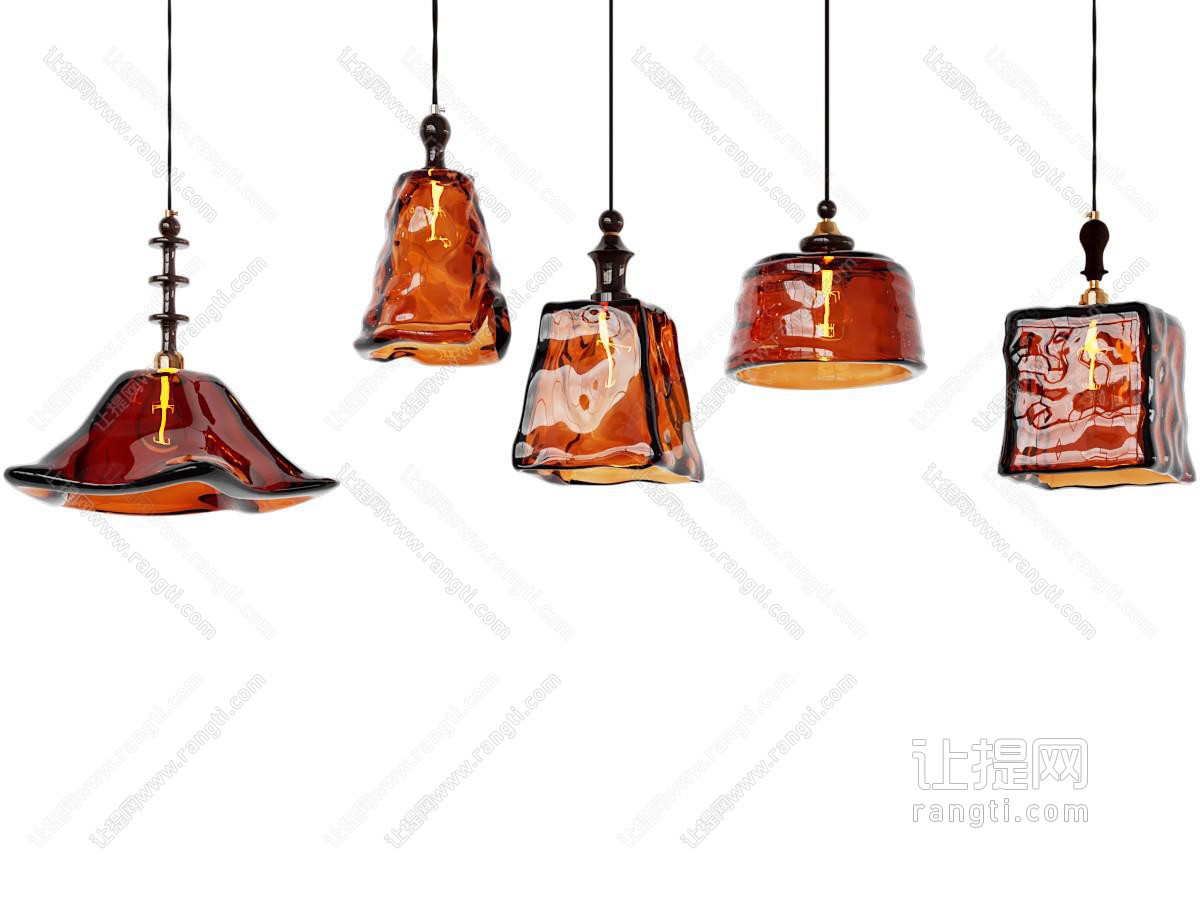 中古复古小吊灯