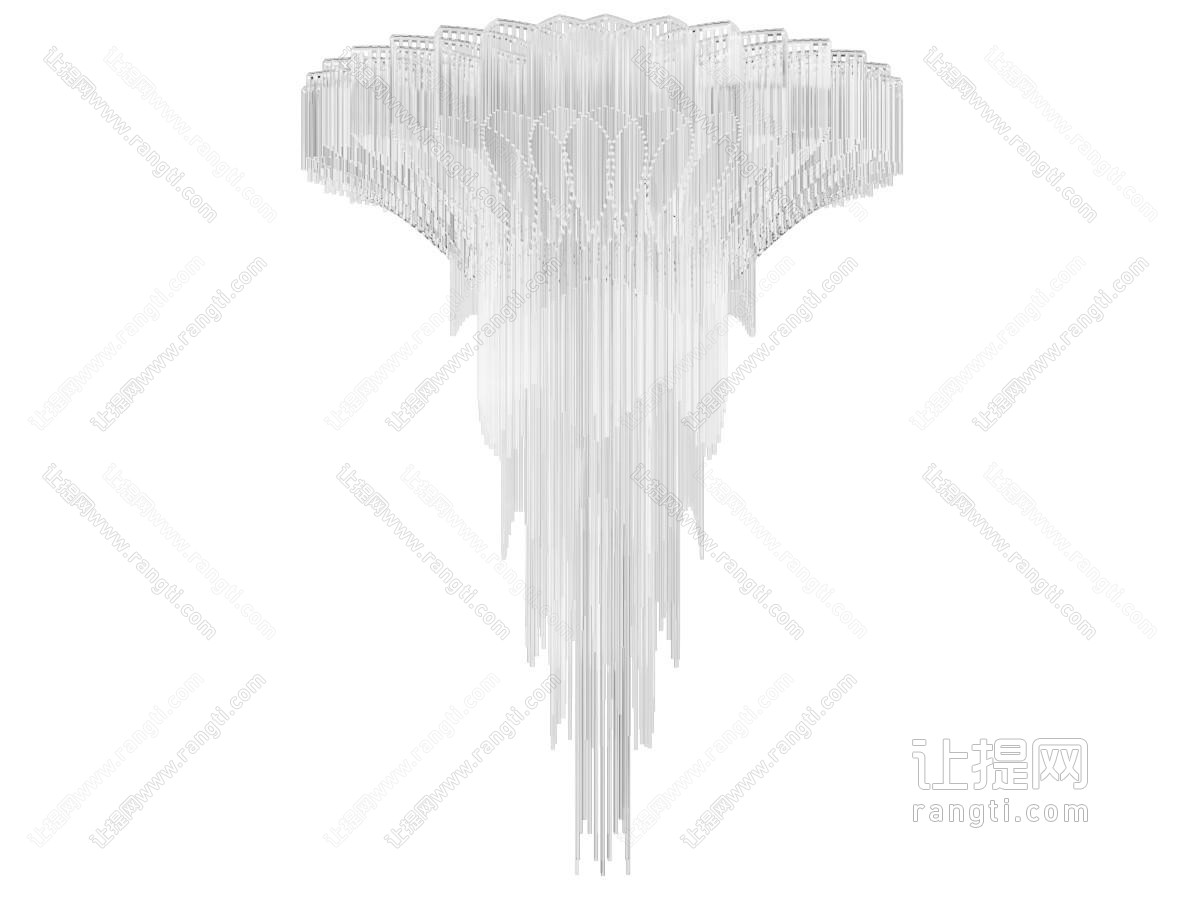 现代水晶流苏吊灯