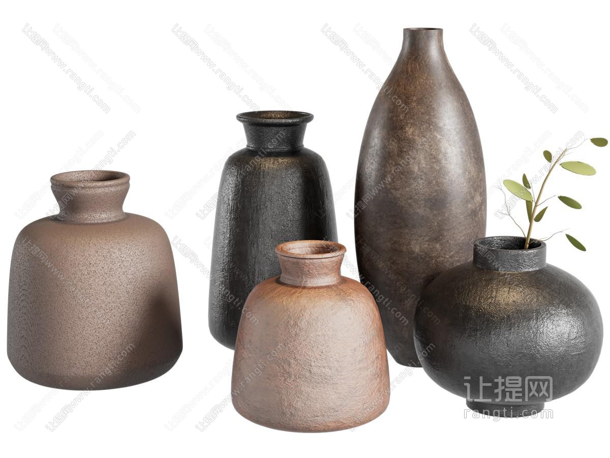 侘寂风陶罐器皿