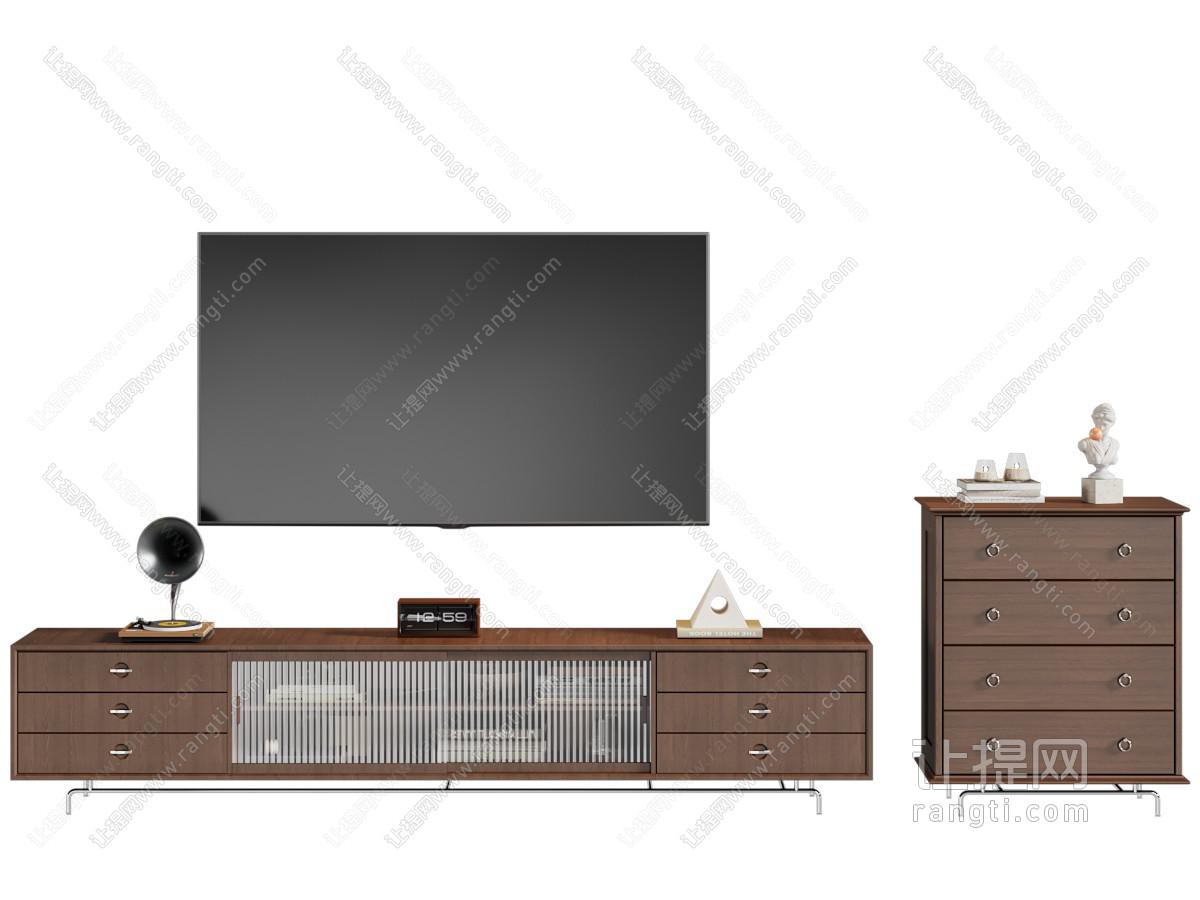 法式中古电视柜