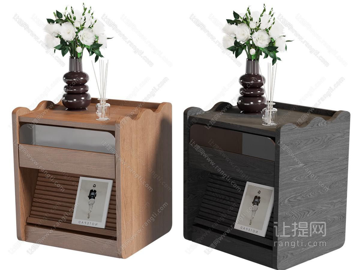 法式中古床头柜