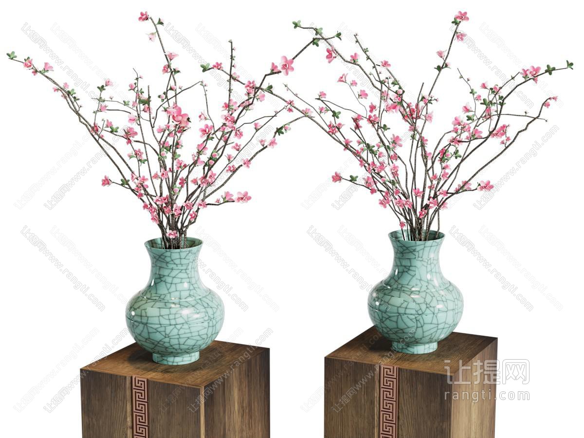 新中式插花 花瓶 花艺 花卉
