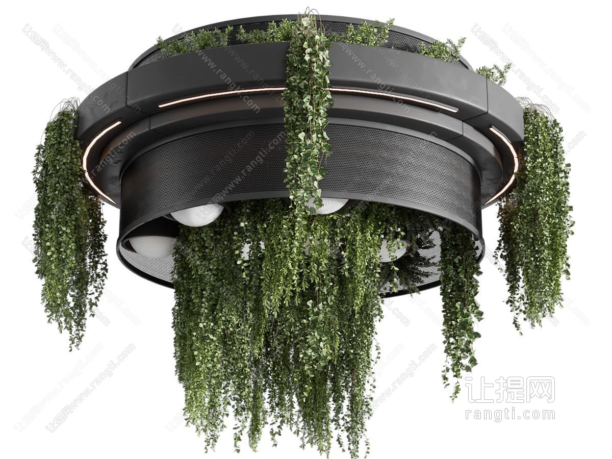 现代绿植植物吊灯 艺术吊灯 前台吊灯 公装吊灯 大堂吊