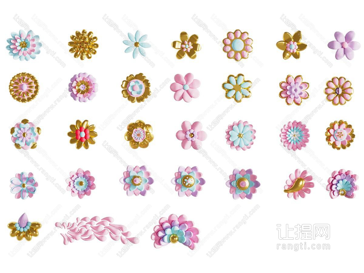 美陈花朵玻璃钢花花朵