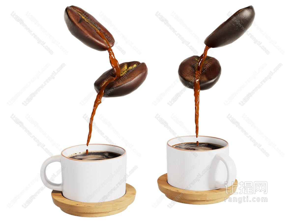 咖啡豆 咖啡杯 咖啡创意
