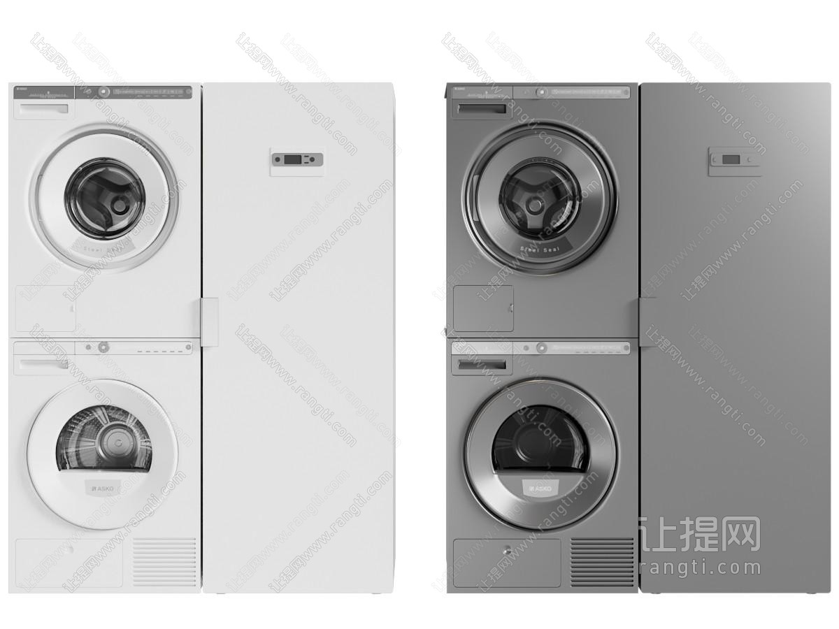 现代洗衣机烘干机