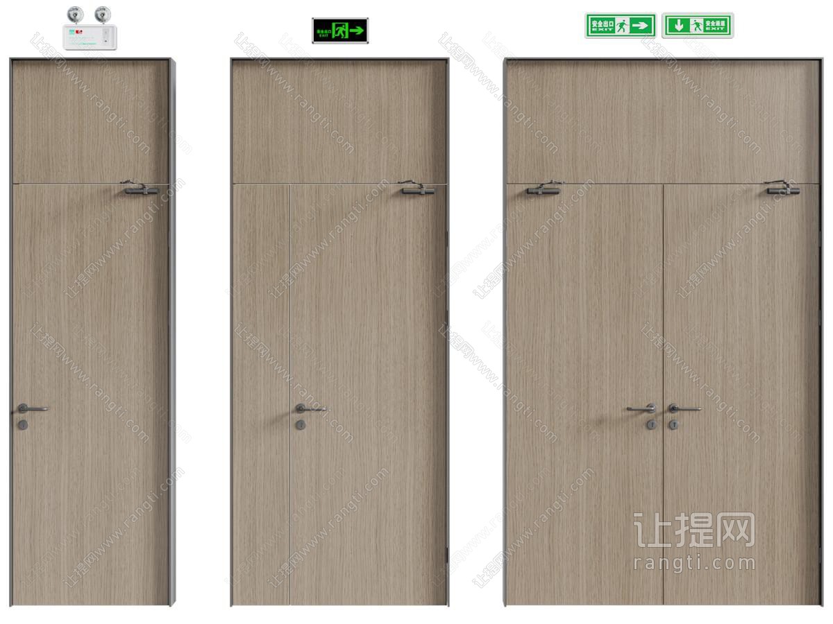 现代单开门