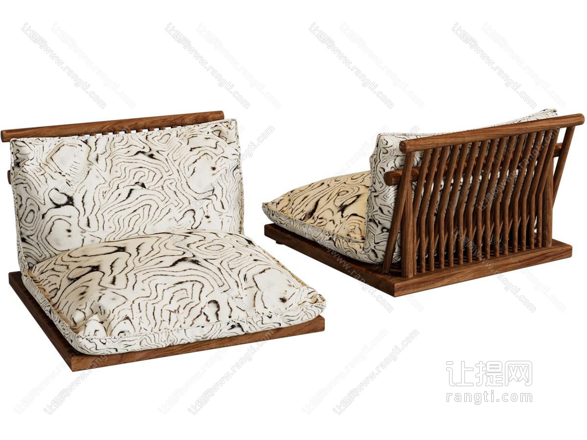中古侘寂坐垫